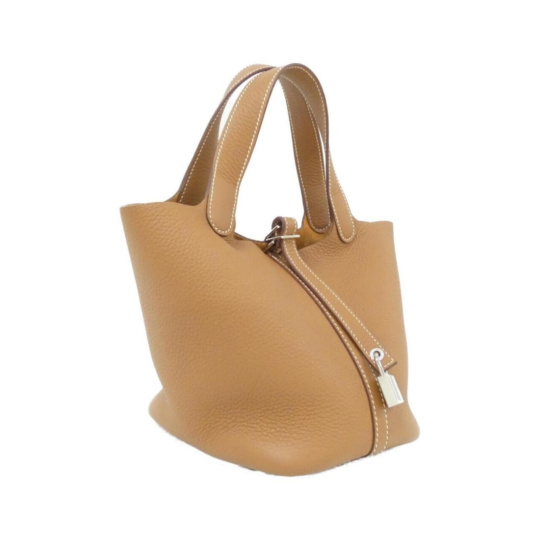Hermes Picotin Lock PM 056289CK Handbag: --- Catalog ---Category: SizeSize (HxWxD): 19cm x 18cm x 14cm / 7.48'' x 7.08'' x 5.51''Category: DesignType: HandbagColor: Brown, GoldGender: WomenMaterial: Taurillon clemence leather Hardware