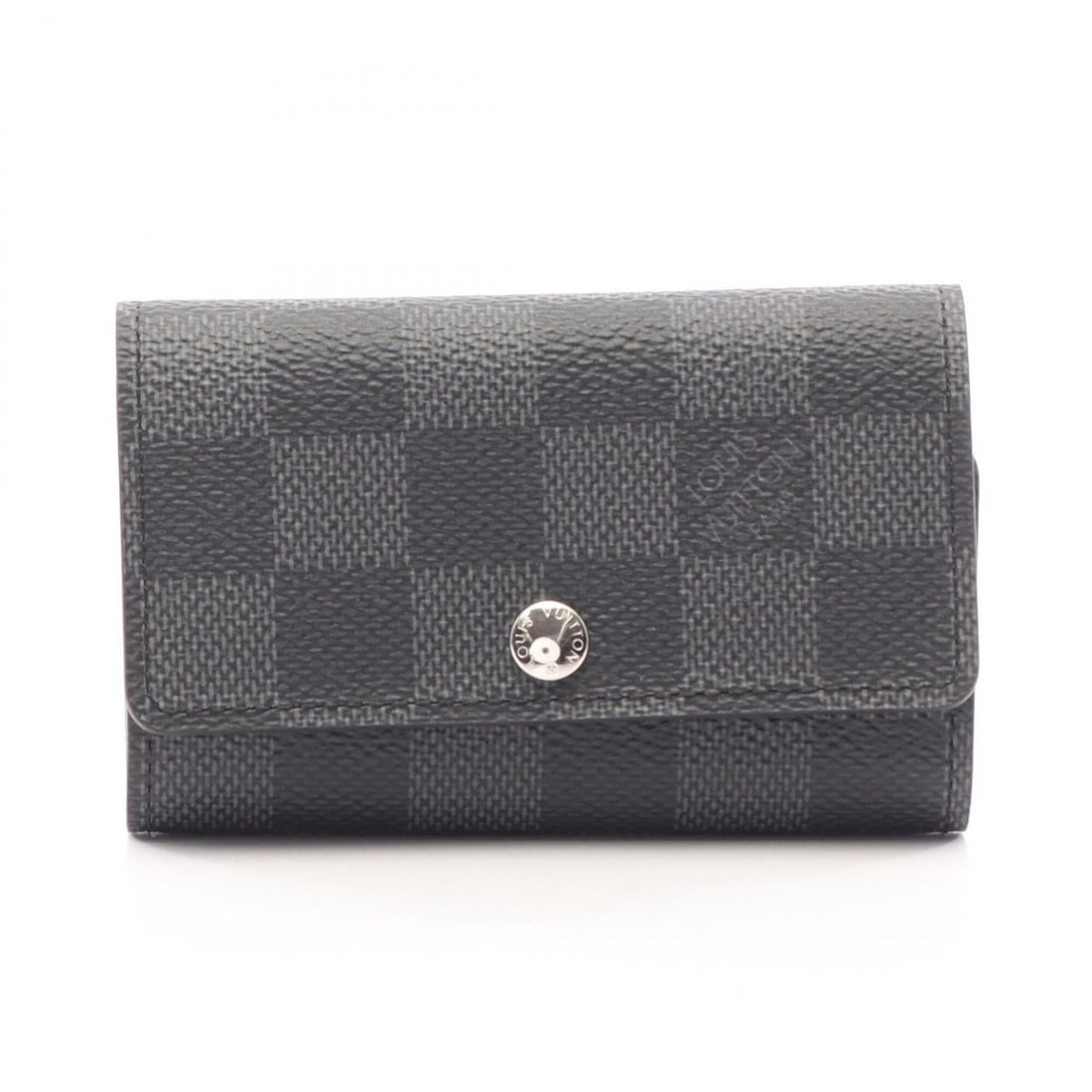 Louis Vuitton Multicles 6 Damier Graphite 6-Key Case Accessory for Men, Black (N62662): --- Catalog ---Category: DesignType: KeycaseColor: BlackGender: MenMaterial: PVC Category: GeneralMPN: N62662Brand: Louis VuittonCategory: Physical PropertiesSize (HxWxD): 7cm x 10.5cm x 1.5cm /