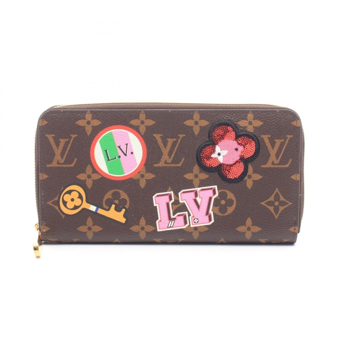 Louis Vuitton Zippy Wallet LV Street Round Long Wallet, Coated Canvas, Monogram Patch, Women's,: --- Catalog ---Category: SizeSize (HxWxD): 10.5cm x 19.5cm x 2.5cm / 4.13'' x 7.67'' x 0.98''Category: DesignType: Long wallet (bi-fold)Color: Brown, Freesia, Multi-colorGender: WomenMaterial: Coated 