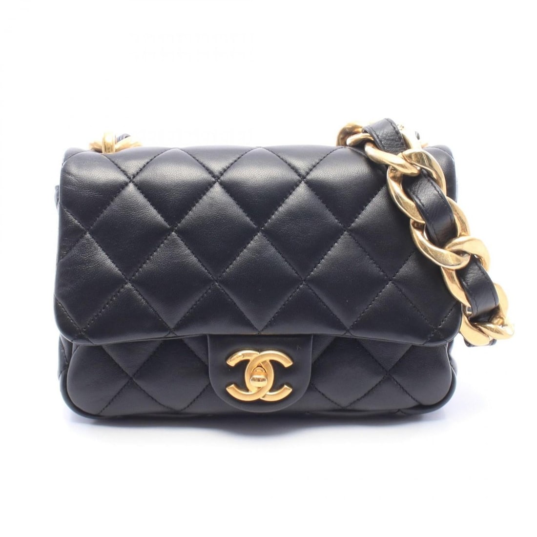 Chanel Matelassé Small Flap Bag Shoulder Handbag Leather Women's Black AS3214: --- Catalog ---Category: SizeSize (HxWxD): 14.5cm x 20.5cm x 4.5cm / 5.7'' x 8.07'' x 1.77''Category: DesignType: Handbag, Shoulder bagColor: BlackGender: WomenMaterial: Leather Category: GeneralMPN: 