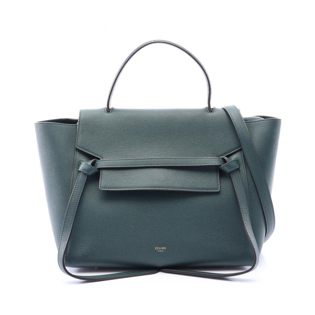 Celine BELT BAG MINI - 2-way handbag, leather, women's, green.: --- Catalog ---Category: SizeSize (HxWxD): 25cm x 28cm x 16.5cm / 9.84'' x 11.02'' x 6.49''Category: DesignType: HandbagColor: GreenGender: WomenMaterial: Leather Category: GeneralBrand: Celine--- Ite