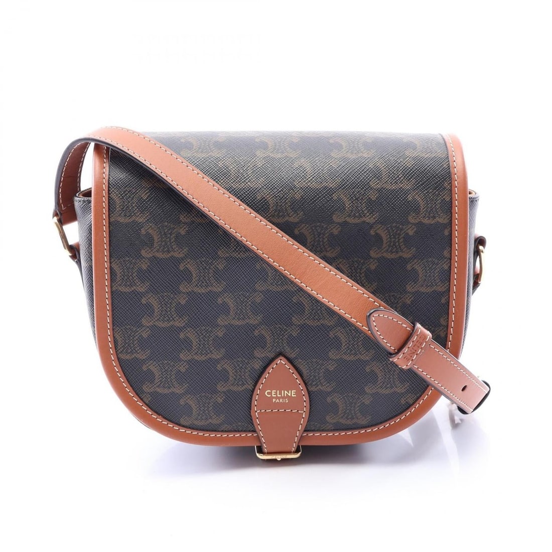 Celine CELINE Folco Medium Bag Triomphe Shoulder Handbag Coated Canvas Leather Women's Black/Brown: --- Catalog ---Category: SizeSize (HxWxD): 16cm x 18.5cm x 7cm / 6.29'' x 7.28'' x 2.75''Category: DesignType: Shoulder bagColor: Black, BrownGender: WomenMaterial: PVC , Coated canvas , Leather Categ