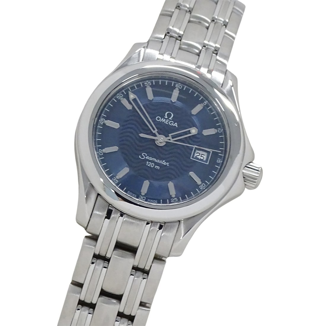 Omega Seamaster 2571.81 Women's Watch, Brand Name, 150m Water Resistant, Date Display, Quartz: --- Catalog ---Category: SizeWrist Size: 17.5cm / 6.88''Case Diameter: 29mm / 1.14''Category: DesignType: WristwatchGender: WomenColor (Dial): BlueMaterial (Band): Stainless steelMaterial (Case): Stai