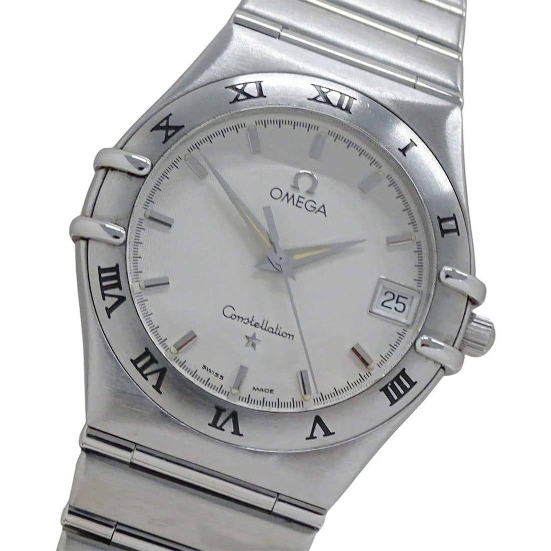 Omega Constellation 1512.30 Men's Watch, Brand Name, Date, Quartz, Stainless Steel (SS), Silver: --- Catalog ---Category: SizeWrist Size: 18.5cm / 7.28''Case Diameter: 33mm / 1.3''Category: DesignType: WristwatchGender: MenColor (Dial): SilverMaterial (Band): Stainless steelMaterial (Case): Stain