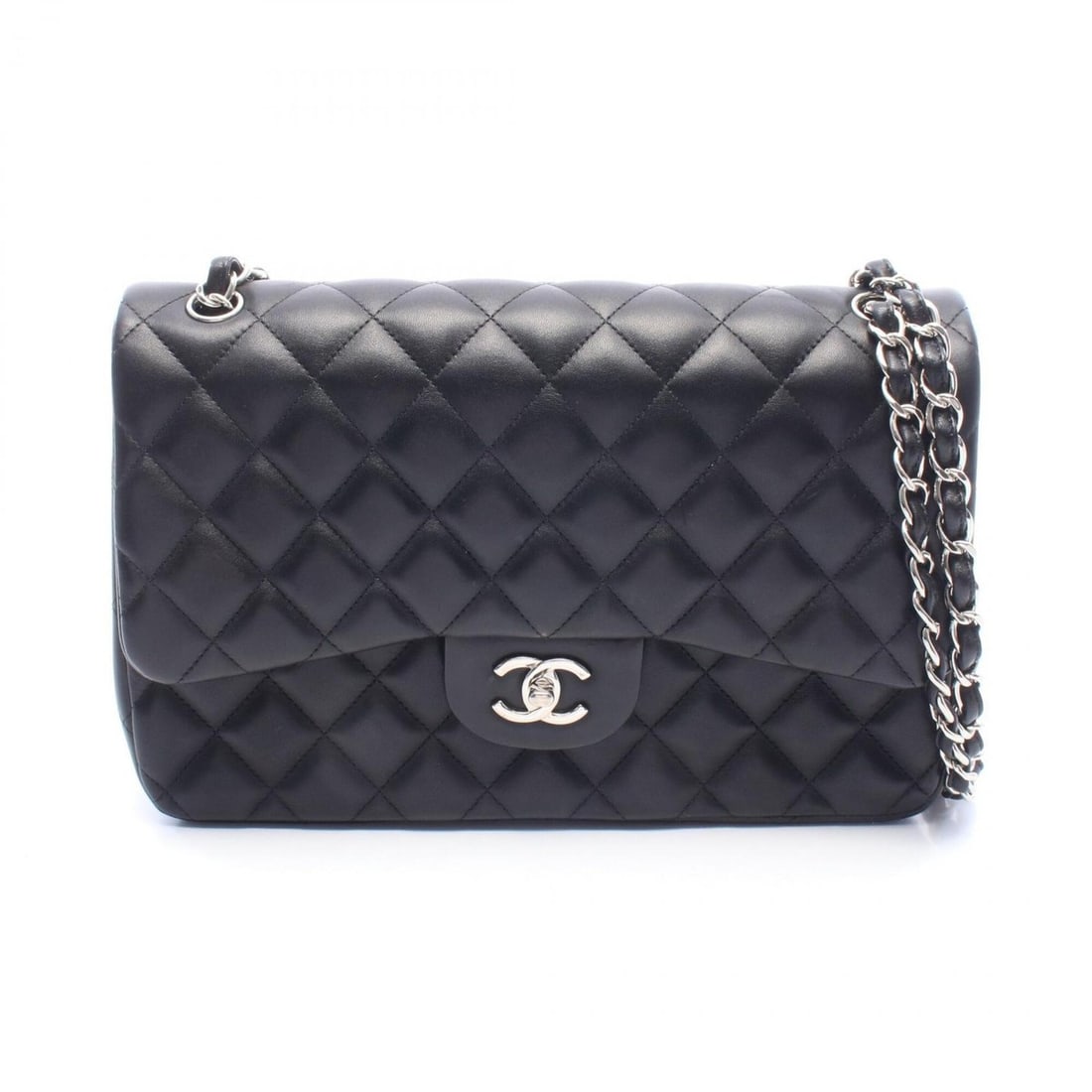 Chanel CHANEL Large Matelassé 30 Classic Double Flap Shoulder Bag Handbag Lambskin Leather Women's: --- Catalog ---Category: SizeSize (HxWxD): 20cm x 30cm x 9cm / 7.87'' x 11.81'' x 3.54''Category: DesignType: Handbag, Shoulder bagColor: BlackGender: WomenMaterial: Leather Hardware Color: SilverLeat