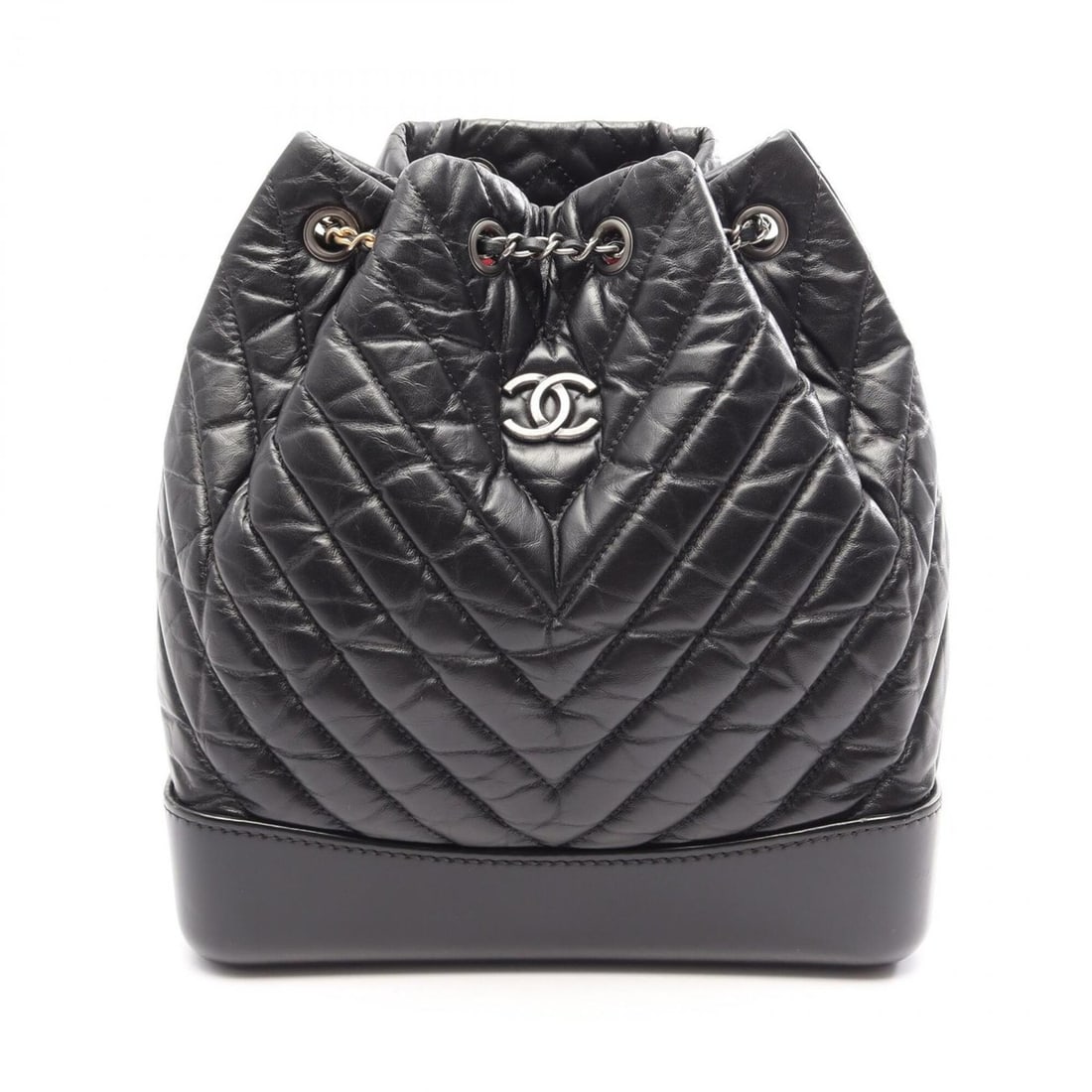 Chanel Gabrielle de Combination Hardware Backpack/Handbag, Leather, Women's, Black (1 of 8)