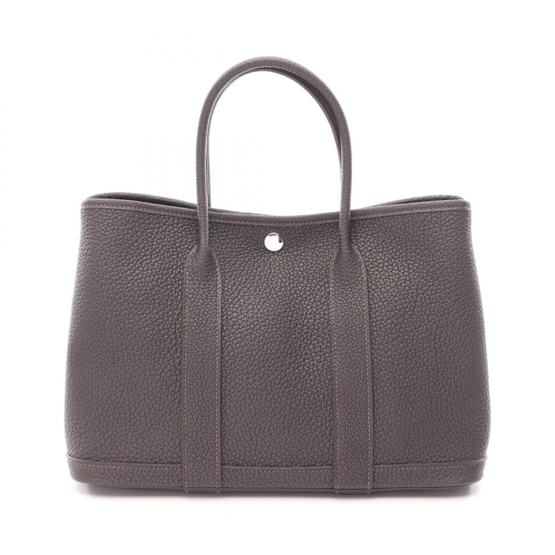 Hermes Garden Party TPM Tote Bag Handbag Leather Negonda Brown Beblanc: --- Catalog ---Category: SizeSize (HxWxD): 21cm x 30cm x 14cm / 8.26'' x 11.81'' x 5.51''Category: DesignType: Handbag, Tote bagColor: BrownGender: WomenMaterial: Negonda leather Category: GeneralBran