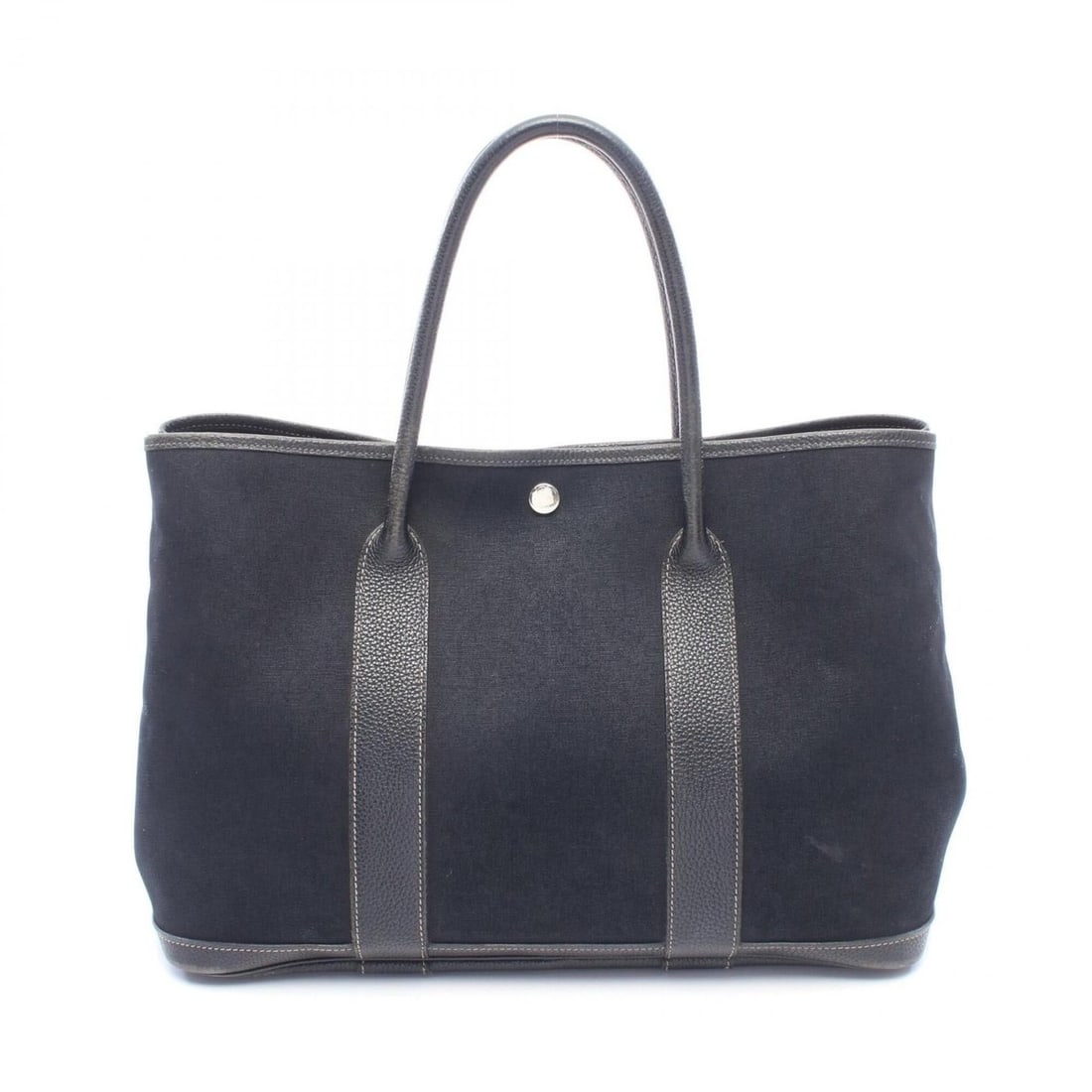 Hermes Garden Party PM Tote Bag Handbag Leather Toile Officier Women's Black: --- Catalog ---Category: SizeSize (HxWxD): 25cm x 36cm x 17cm / 9.84'' x 14.17'' x 6.69''Category: DesignType: Handbag, Tote bagColor: BlackGender: WomenMaterial: Toile officier Category: GeneralBrand
