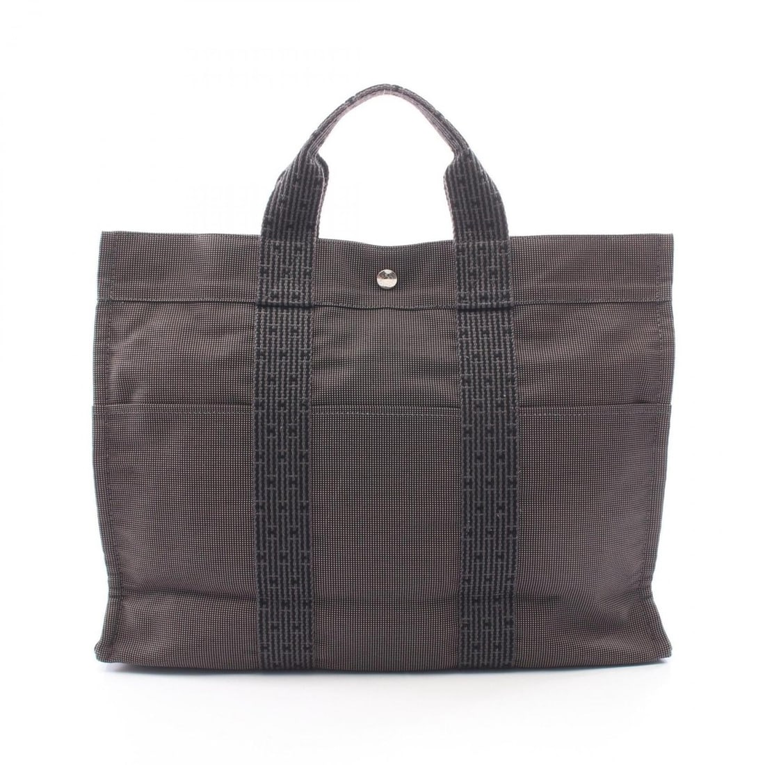 Hermes Herline MM Tote Bag/Handbag, Nylon Canvas, Men's/Women's, Gray (1 of 11)