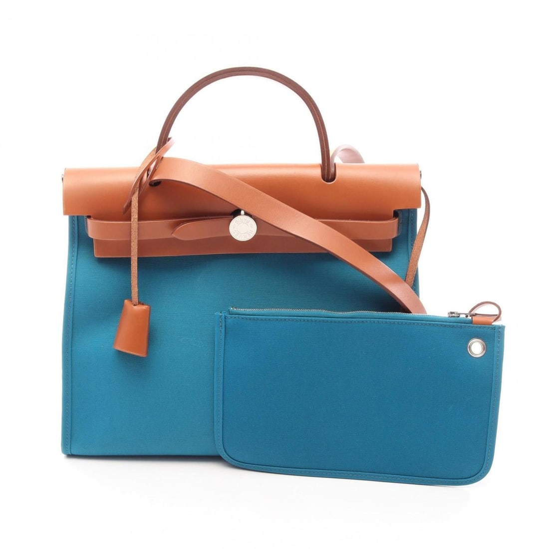 Hermes Herbag Zip PM Blue de Galice 2-Way Handbag Canvas Toile Officier Vache Hunter Women's: --- Catalog ---Category: SizeSize (HxWxD): 24cm x 31cm x 10cm / 9.44'' x 12.2'' x 3.93''Category: DesignType: HandbagColor: Blue, BrownGender: WomenMaterial: Canvas , Toile officier Category: GeneralB