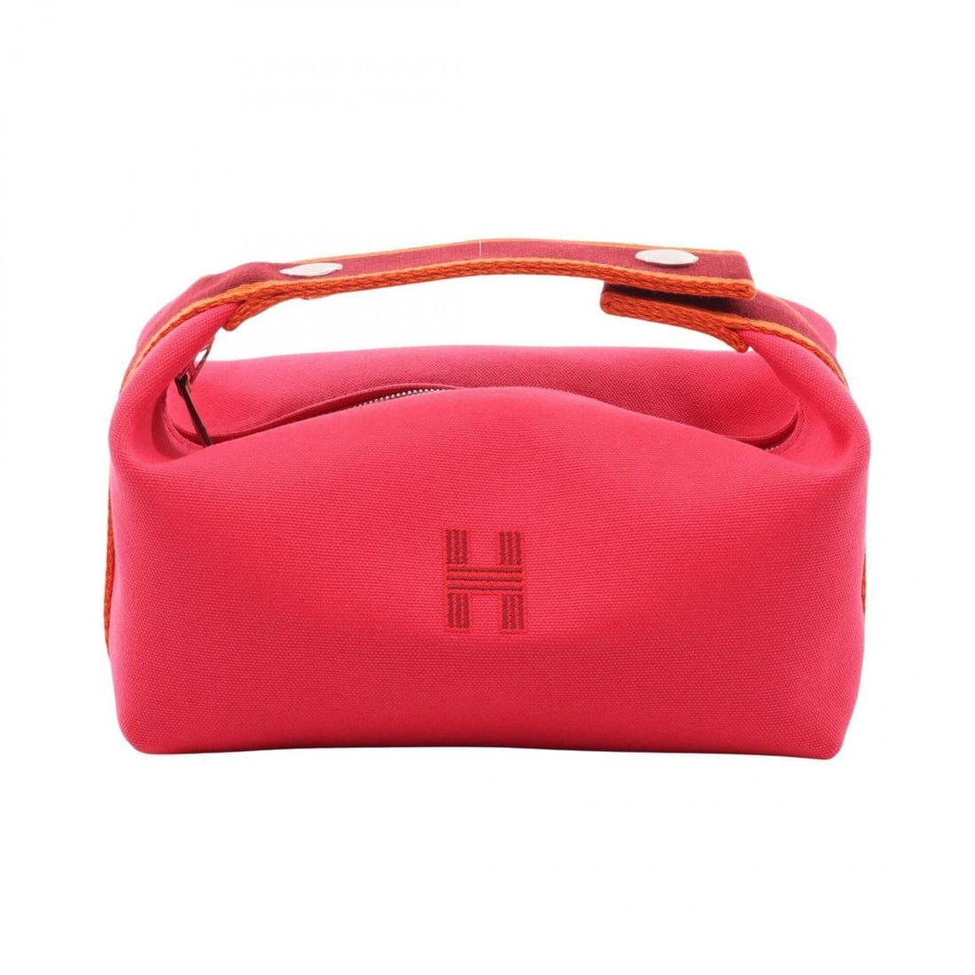 Hermes Bride à Bracque PM Handbag, Canvas, Women's, Pink, Bordeaux, Orange, H104222M 04 (1 of 6)
