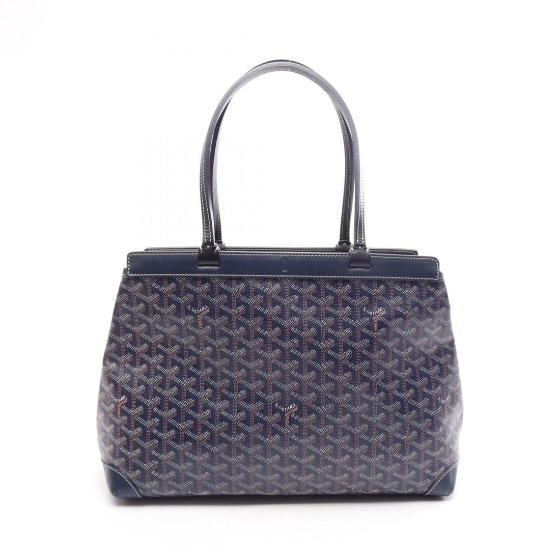 Goyard Belchasse Biyod PM Tote Bag Handbag, Coated Canvas Leather, Women's, Navy/Multicolor: --- Catalog ---Category: SizeSize (HxWxD): 25cm x 35cm x 14cm / 9.84'' x 13.77'' x 5.51''Category: DesignType: Handbag, Tote bagColor: Multi-color, NavyGender: WomenMaterial: Coated canvas , Leather C