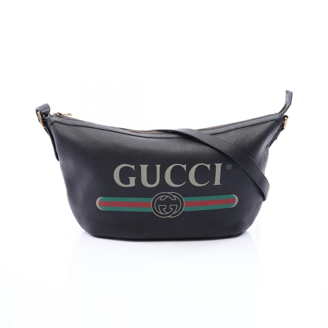 Gucci Half Moon Hobo Vintage Logo Shoulder Bag Handbag Leather Women's Black/Multicolor 523588: --- Catalog ---Category: SizeSize (HxWxD): 29cm x 46cm x 7cm / 11.41'' x 18.11'' x 2.75''Category: DesignType: Handbag, Shoulder bagColor: Black, Multi-colorGender: WomenMaterial: Leather Category: Ge