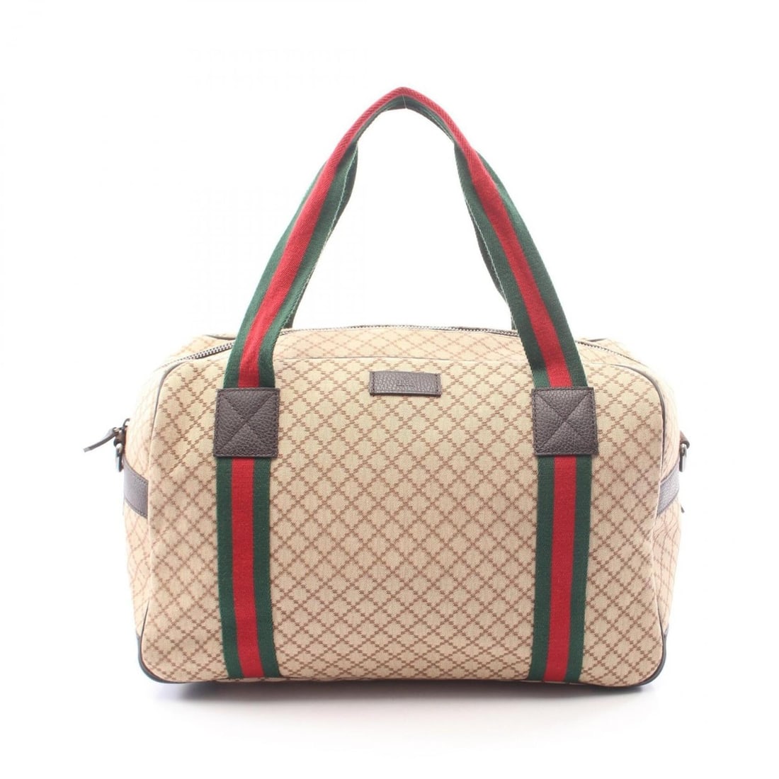 Gucci Sherry Line Boston Bag Handbag Canvas Leather Men's Beige/Brown 374769 (1 of 8)
