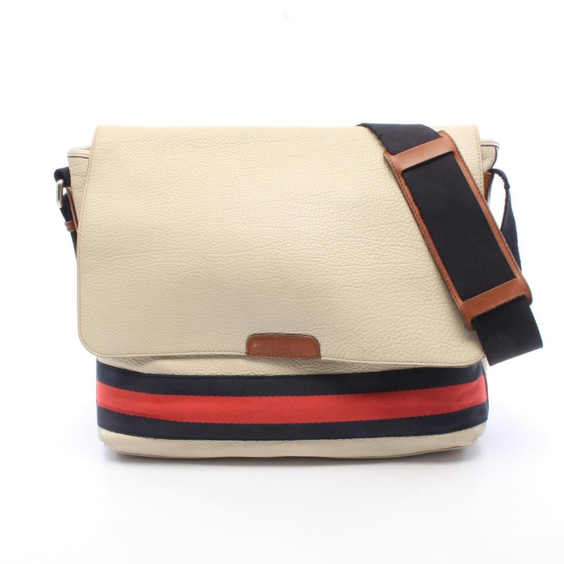 Gucci Sherry Line Shoulder Bag/Handbag, Leather, Men's, Ivory, 281421: --- Catalog ---Category: SizeSize (HxWxD): 31cm x 36cm x 11cm / 12.2'' x 14.17'' x 4.33''Category: DesignType: Handbag, Shoulder bagColor: IvoryGender: MenMaterial: Leather Category: GeneralMPN: 28142