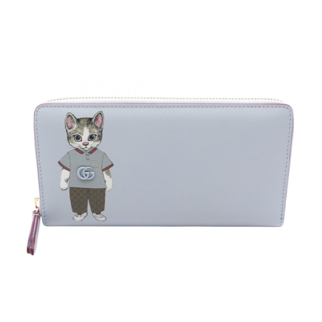 Gucci x Yuko Higuchi Round Long Wallet, Leather, Women's, Blue/Multicolor, 847918: --- Catalog ---Category: SizeSize (HxWxD): 10cm x 19cm x 2.5cm / 3.93'' x 7.48'' x 0.98''Category: DesignType: Long wallet (bi-fold)Color: Blue, Multi-colorGender: WomenMaterial: Leather Category: Gen