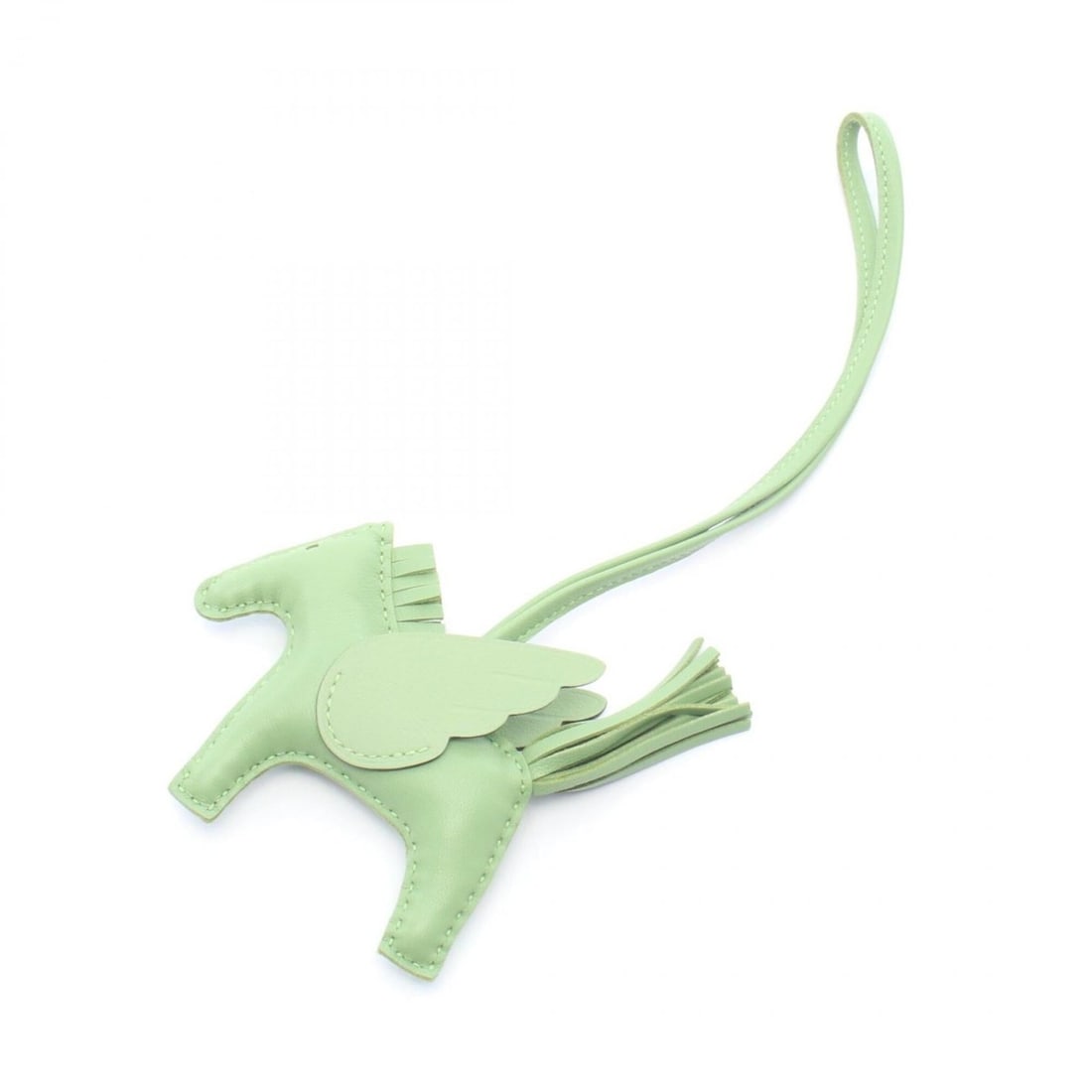 Hermes Rodeo Pegasus PM Charm Accessory, Leather, Agneau Milo, Veau Swift, Green Tone: --- Catalog ---Category: DesignType: Handbag charmColor: GreenGender: WomenMaterial: Agneau Milo, Leather, Swift leatherCategory: GeneralBrand: Hermes--- Item List ---Section: ConditionRanking: Rank A