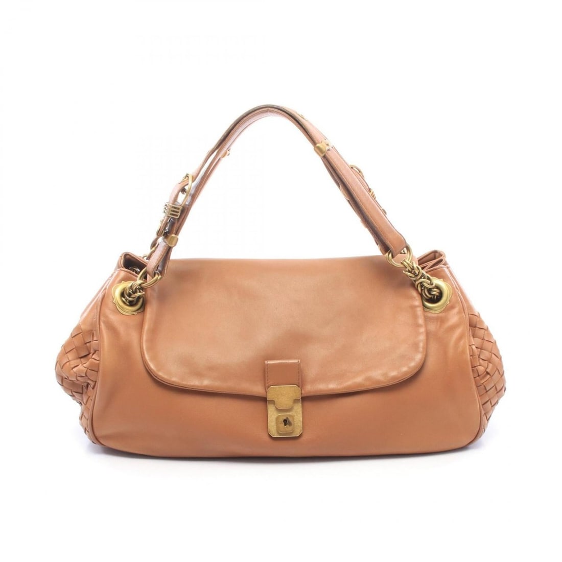 Bottega Veneta Intrecciato Handbag, Lambskin Leather, Women's, Brown: --- Catalog ---Category: SizeSize (HxWxD): 19cm x 36cm x 13cm / 7.48'' x 14.17'' x 5.11''Handle Length: 45cm / 17.71''Category: DesignType: HandbagColor: BrownGender: WomenMaterial: Leather Leather/Fu