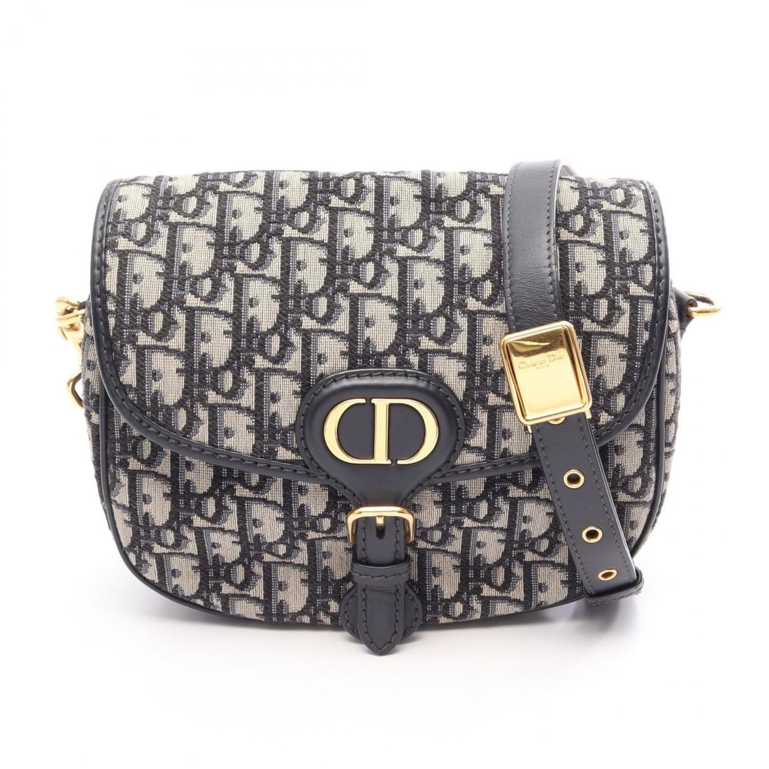 Christian Dior Dior Bobby Handbag, Medium Oblique Shoulder Bag/Handbag, Canvas and Leather, Women's, (1 of 10)