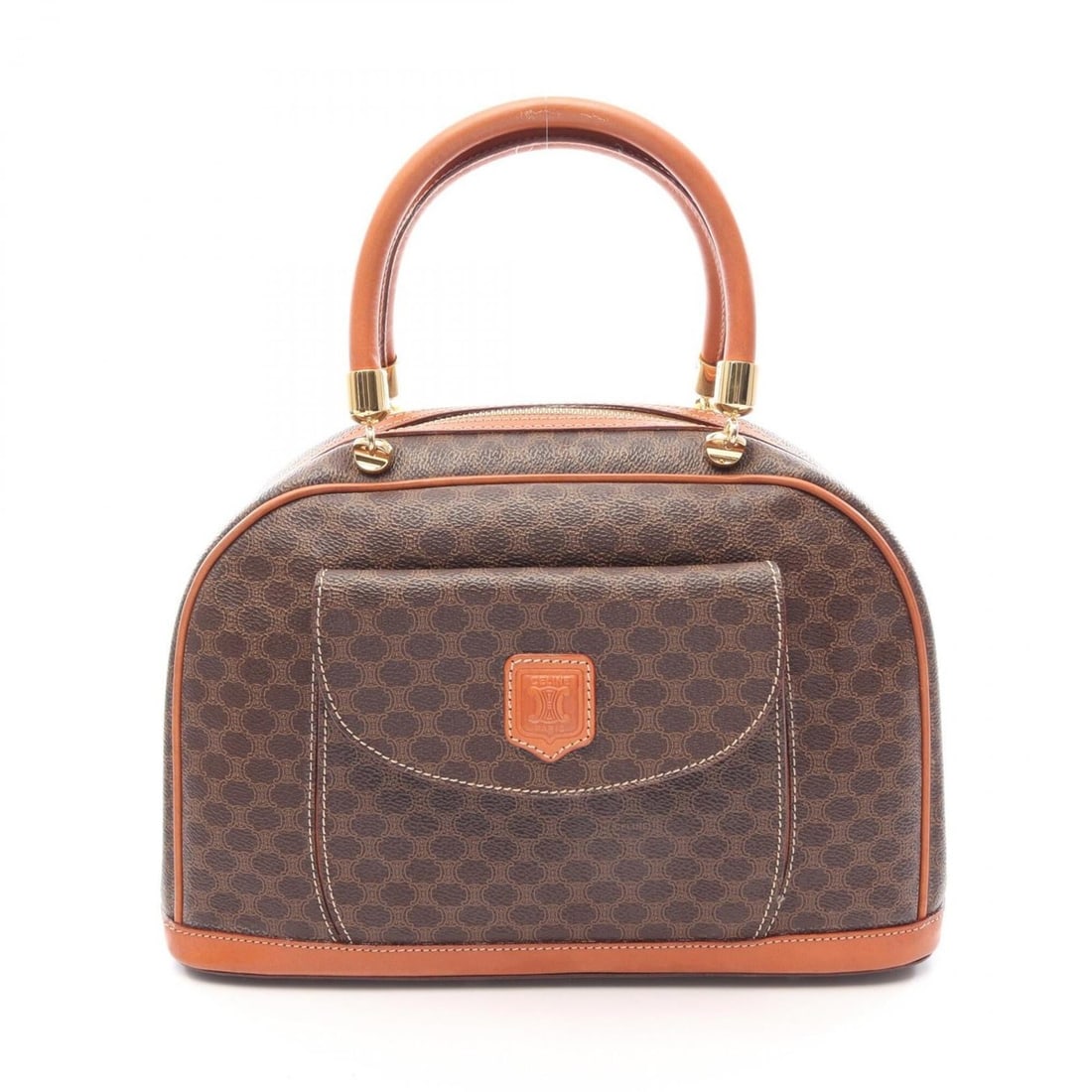 Celine Macadam Handbag, Coated Canvas Leather, Women's, Brown: --- Catalog ---Category: SizeSize (HxWxD): 21cm x 32cm x 11cm / 8.26'' x 12.59'' x 4.33''Category: DesignType: HandbagColor: BrownGender: WomenMaterial: Coated canvas , Leather Category: GeneralBrand: