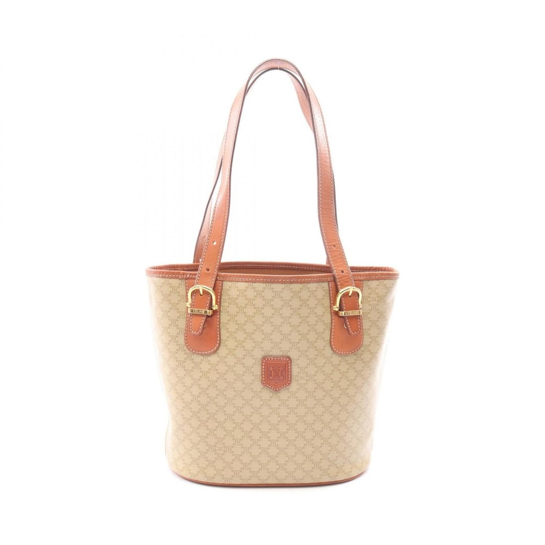 Celine Macadam Tote Bag Handbag, Coated Canvas Leather, Women's, Beige/Brown: --- Catalog ---Category: SizeSize (HxWxD): 24cm x 24cm x 13cm / 9.44'' x 9.44'' x 5.11''Category: DesignType: Handbag, Tote bagColor: Beige, BrownGender: WomenMaterial: Coated canvas , Leather Categor