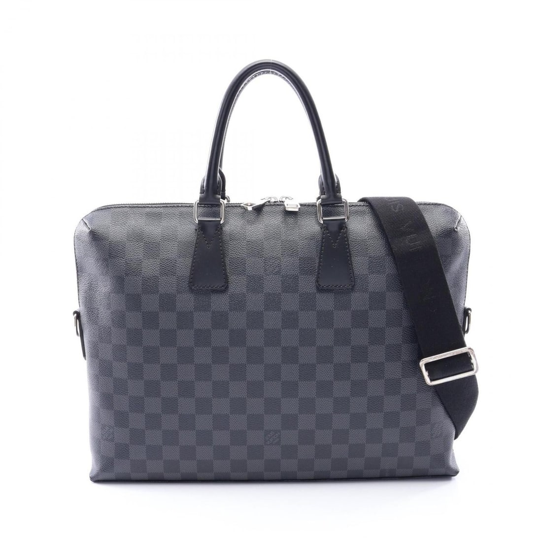 Louis Vuitton PDJ Port Document Jour 2-Way Briefcase Handbag, Coated Canvas and Leather, Damier: --- Catalog ---Category: SizeSize (HxWxD): 28cm x 37cm x 6cm / 11.02'' x 14.56'' x 2.36''Strap Length: 107cm - 161cm / 42.12'' - 63.38''Handle Length: 35cm / 13.77''Category: DesignType: BriefcaseColo