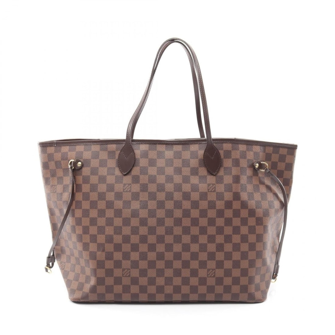 Louis Vuitton Neverfull GM Tote Bag Handbag, Coated Canvas and Leather, Damier Pattern, Women's,: --- Catalog ---Category: SizeSize (HxWxD): 32cm x 40cm x 20cm / 12.59'' x 15.74'' x 7.87''Category: DesignType: Handbag, Tote bagColor: Brown, EbeneGender: WomenMaterial: Coated canvas , Leather Categ