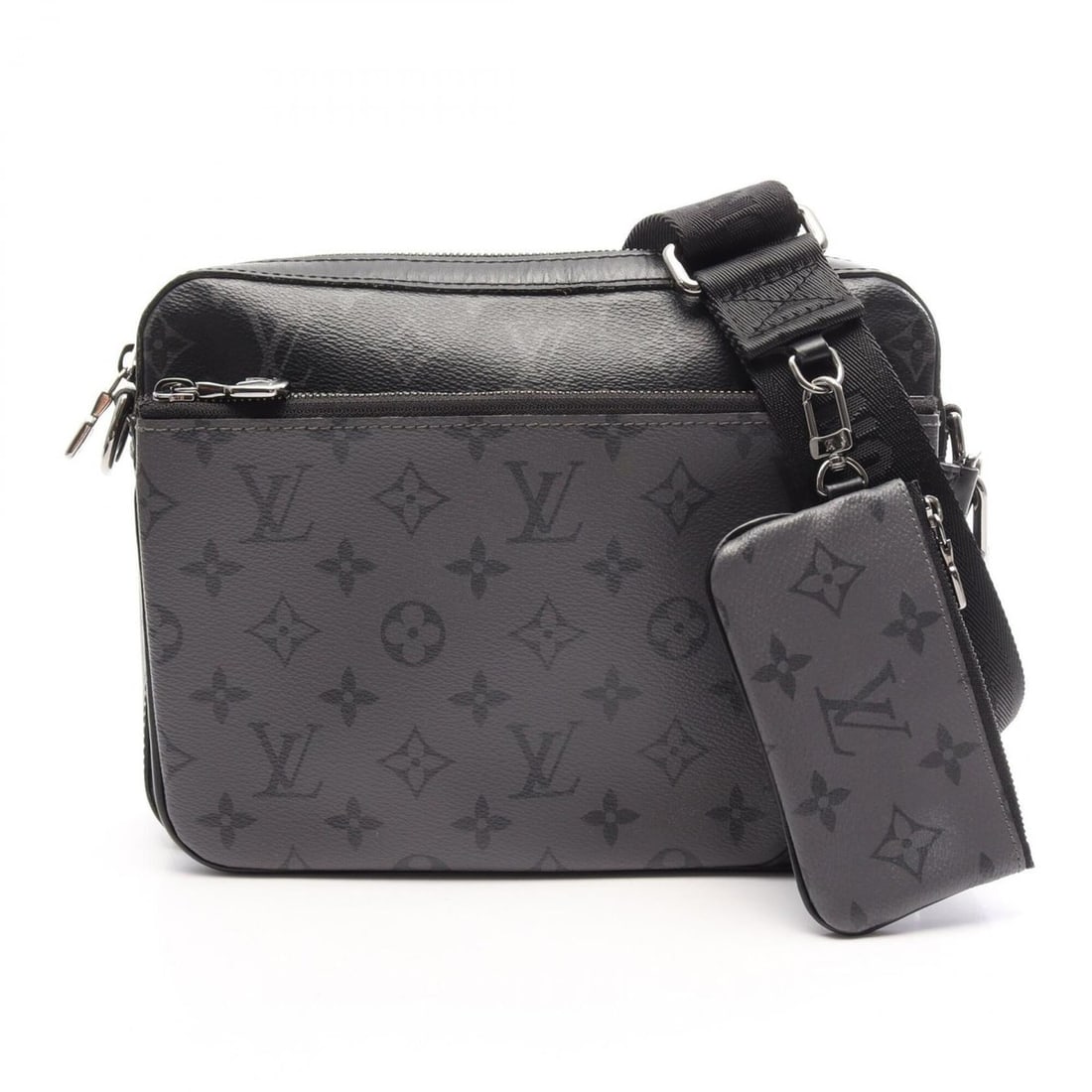 Louis Vuitton Trio Messenger Shoulder Bag/Handbag, Coated Canvas and Leather, Monogram Eclipse, (1 of 15)