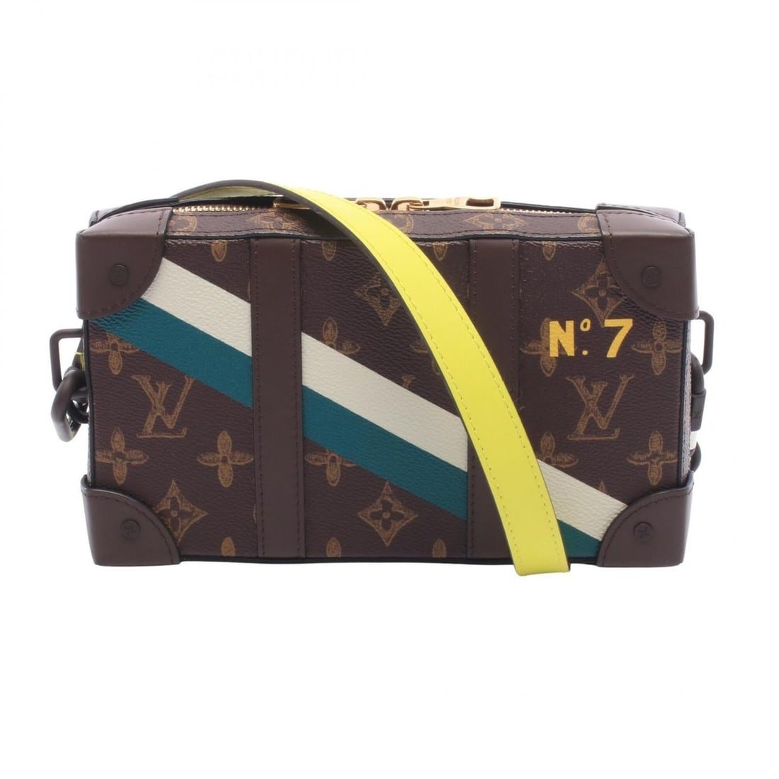 Louis Vuitton Soft Trunk Wallet Monogram N°7 Shoulder Bag Handbag Coated Canvas Leather Men's Brown: --- Catalog ---Category: SizeSize (HxWxD): 12.5cm x 22cm x 5cm / 4.92'' x 8.66'' x 1.96''Category: DesignType: Handbag, Shoulder bagColor: Brown, Multi-colorGender: MenMaterial: PVC , Leather Category
