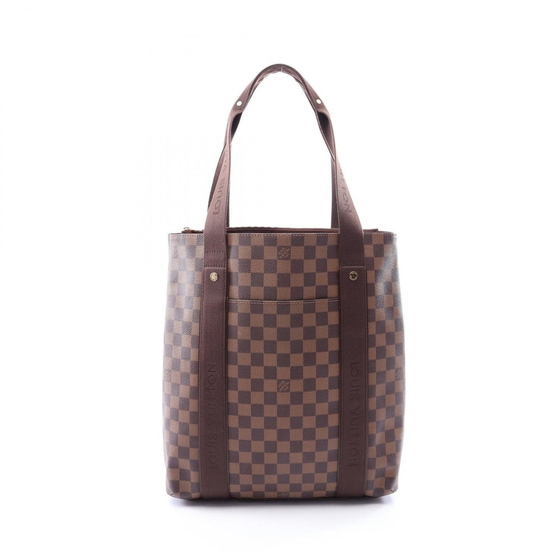 Louis Vuitton Cabas Bobour Tote Bag Handbag, Coated Canvas and Leather, Damier Pattern, Men's: --- Catalog ---Category: SizeSize (HxWxD): 37cm x 30cm x 8.5cm / 14.56'' x 11.81'' x 3.34''Strap Length: 57cm / 22.44''Category: DesignType: Tote bagColor: Brown, EbeneGender: Men,WomenMaterial: Coate