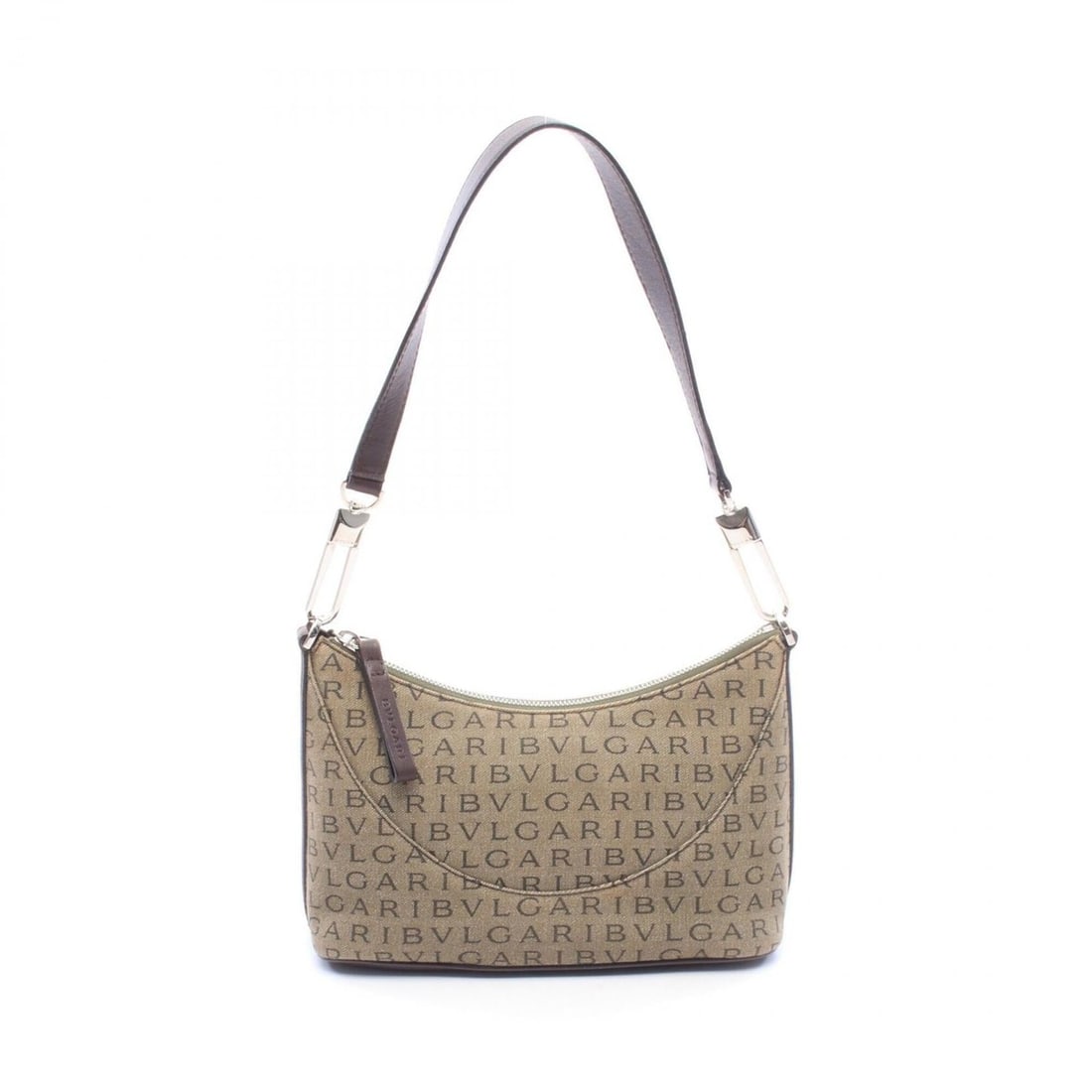Bulgari BVLGARI Logo Mania Shoulder Bag Handbag Canvas Leather Women's Khaki Brown: --- Catalog ---Category: SizeSize (HxWxD): 13.5cm x 23.5cm x 10cm / 5.31'' x 9.25'' x 3.93''Category: DesignType: Handbag, Shoulder bagColor: Brown, KhakiGender: WomenMaterial: Canvas , Leather Catego