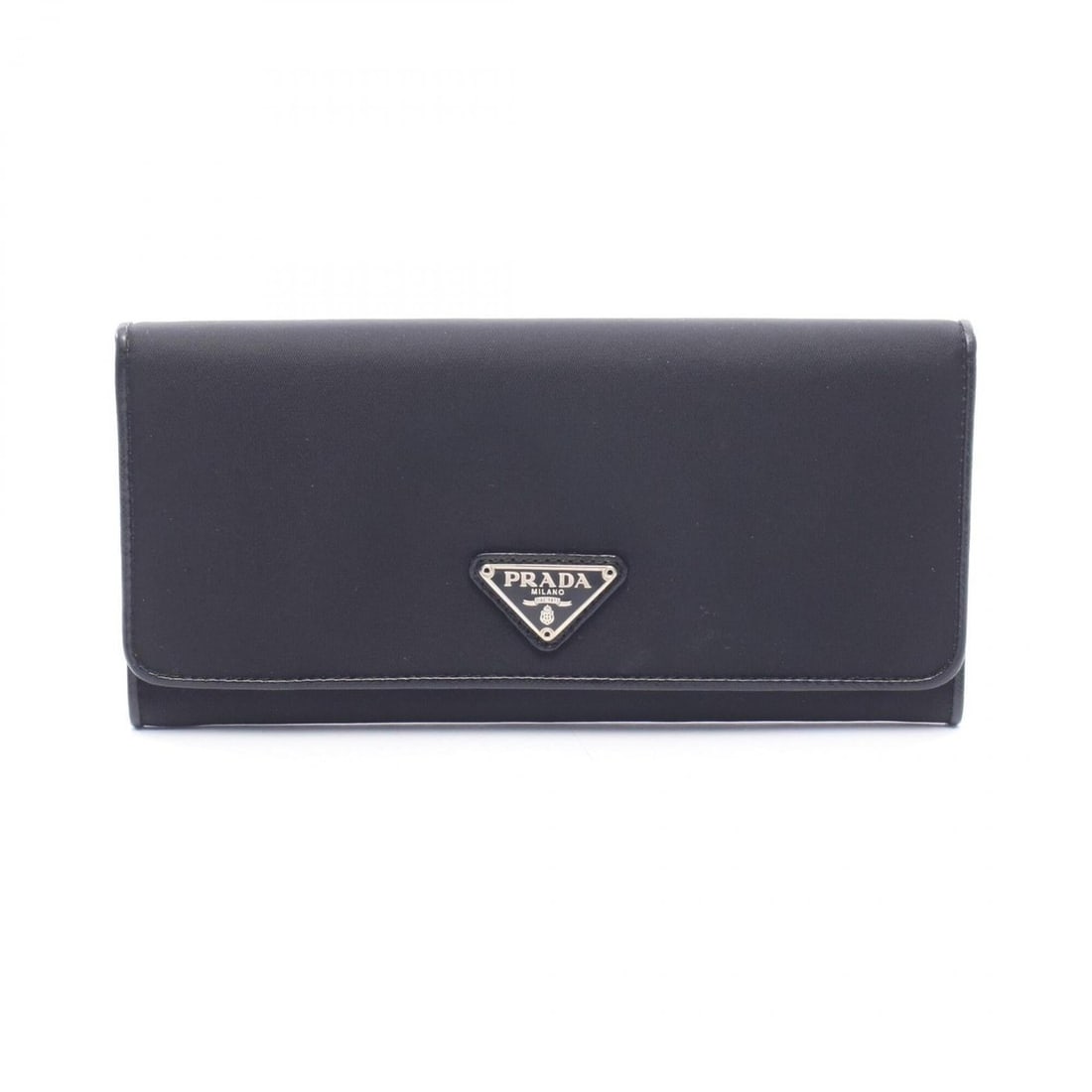 Prada Triangle Logo Bi-fold Long Wallet, Nylon Leather, Men's & Women's, Black: --- Catalog ---Category: SizeSize (HxWxD): 9cm x 18.5cm x 2cm / 3.54'' x 7.28'' x 0.78''Category: DesignType: Long wallet (bi-fold)Color: BlackGender: Men,WomenMaterial: Nylon , Leather Category: Gene