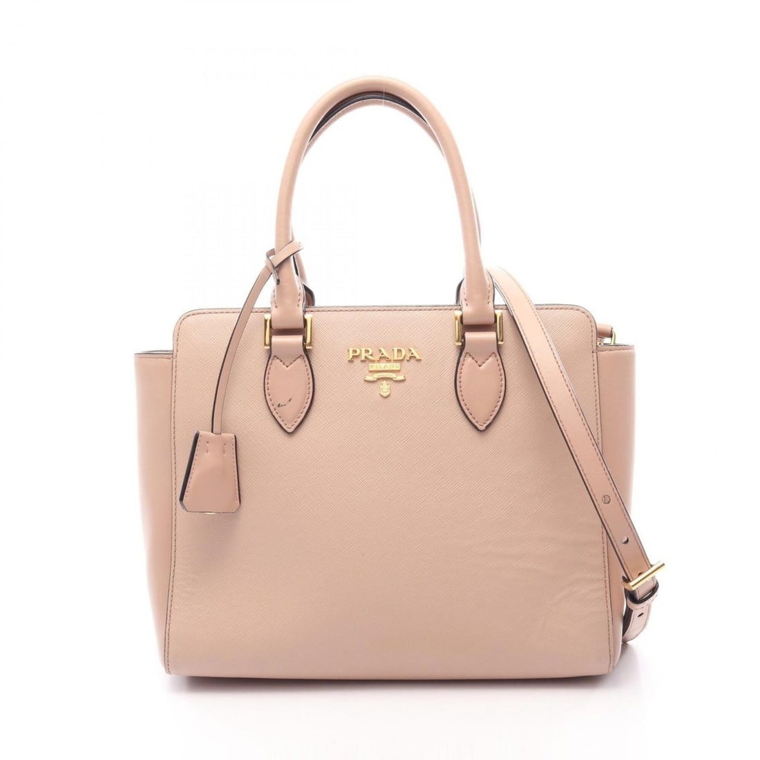 Prada PRADA 2-way handbag, leather, women's, pink: --- Catalog ---Category: SizeSize (HxWxD): 22cm x 26cm x 8cm / 8.66'' x 10.23'' x 3.14''Category: DesignType: HandbagColor: PinkGender: WomenMaterial: Leather Category: GeneralBrand: Prada--- Item Lis