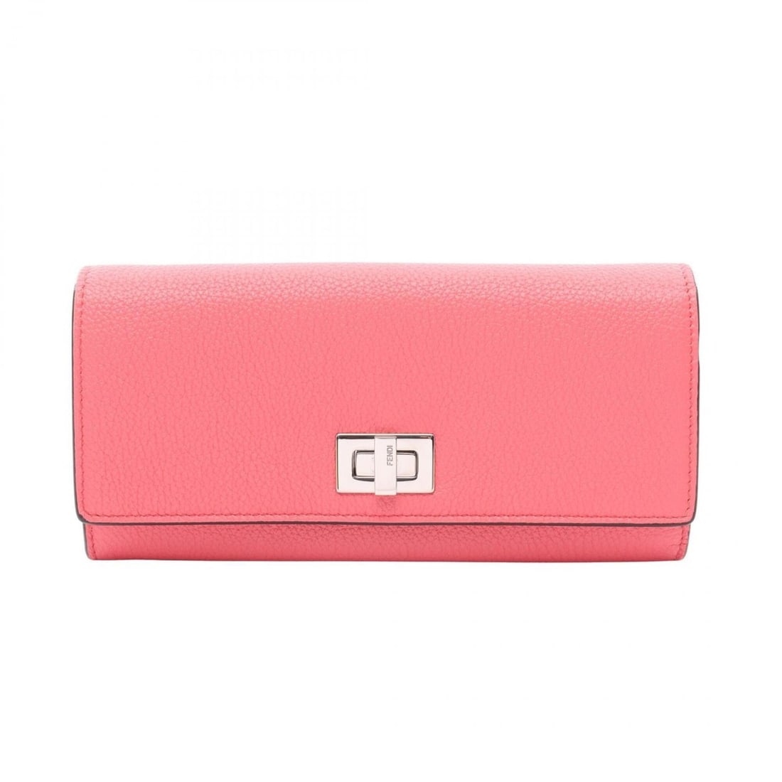 Fendi Peekaboo Selleria Bi-fold Long Wallet, Leather, Women's, Pink (1 of 11)