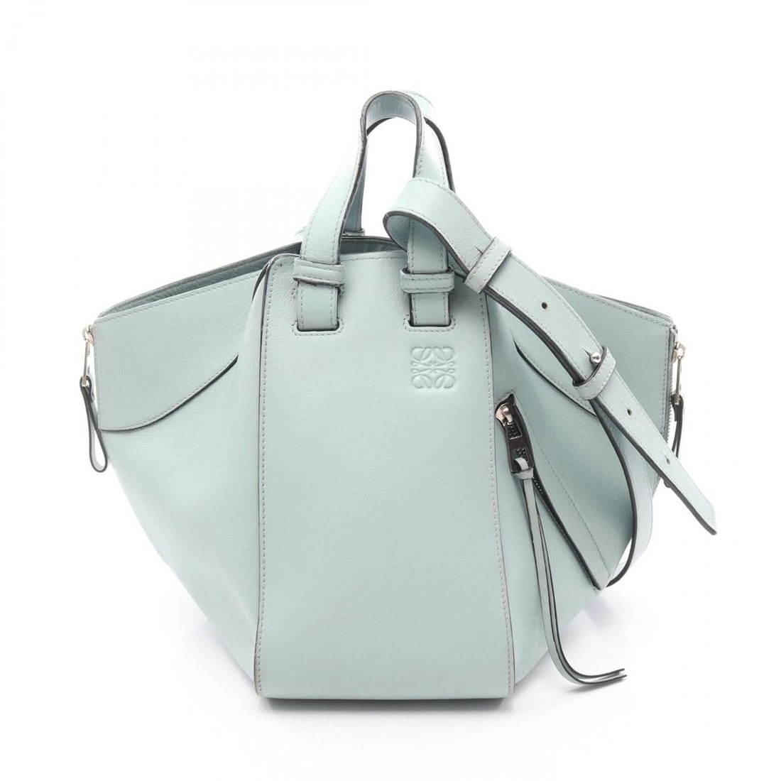 Loewe Hammock Bag Small 2-Way Handbag Leather Women's Blue (1 of 19)