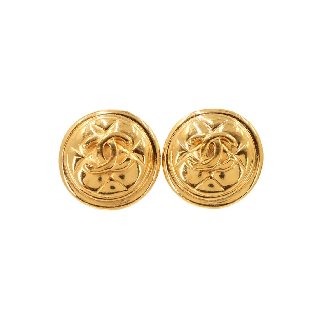 Chanel Coco Mark Earrings (Gold): --- Catalog ---Category: SizeSize (HxWxD): 30.00mm x 30.00mm / 1.18'' x 1.18''Category: DesignType: Clip earringsColor: GoldGender: WomenCategory: GeneralBrand: Chanel--- Item List ---Section: Conditi
