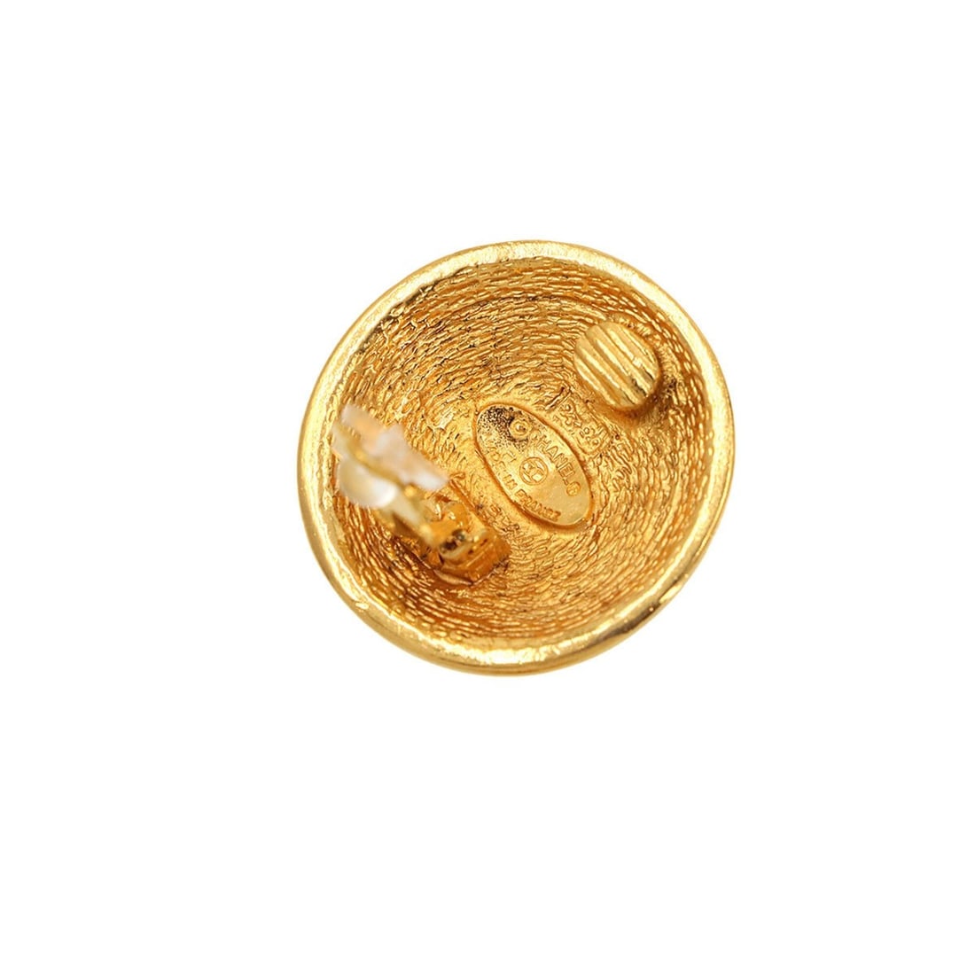 Chanel Coco Mark Earrings (Gold) - 5