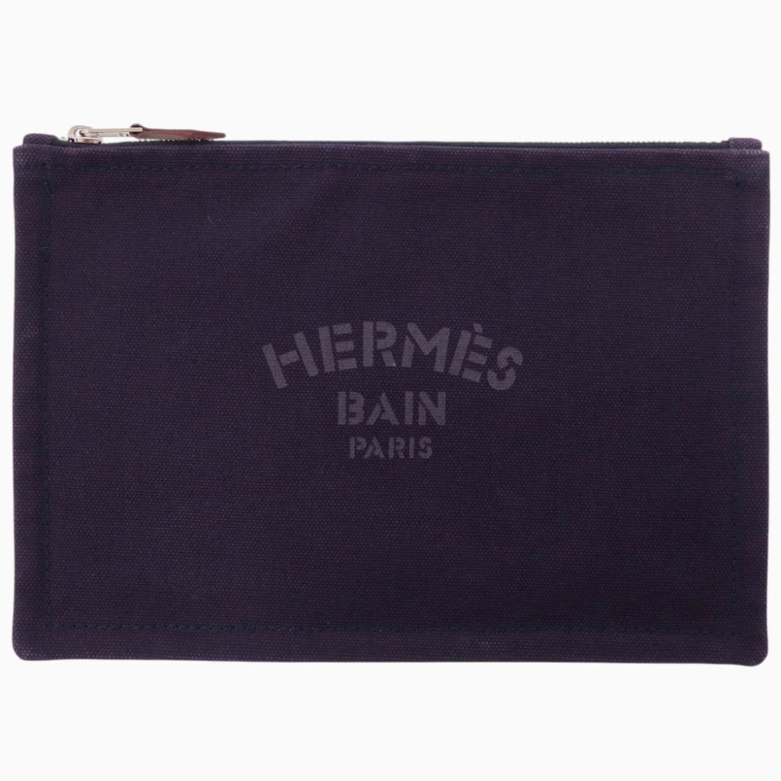 Hermes Flat Pouch PM Cotton Canvas Purple Handbag 1028HERMES: --- Catalog ---Category: SizeSize (HxWxD): 16cm x 22.5cm / 6.29'' x 8.85''Category: DesignType: PouchColor: PurpleGender: WomenMaterial: Cotton canvas , Canvas Category: GeneralBrand: HermesCountry