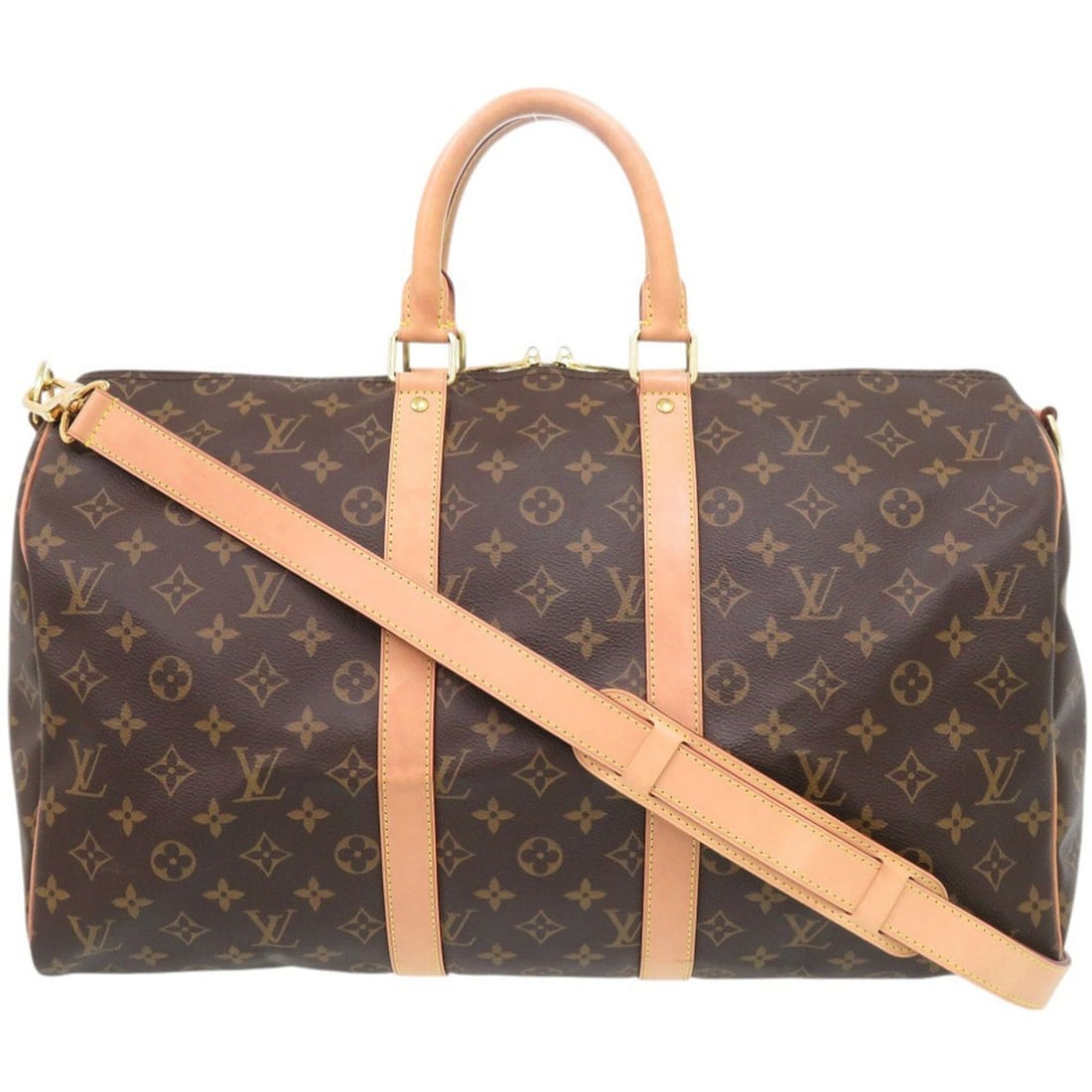 Louis Vuitton New Keepall Bandoulière 45 Monogram M41418 Boston Bag LV 0542 LOUIS VUITTON: --- Catalog ---Category: SizeSize (HxWxD): 26cm x 45cm x 20cm / 10.23'' x 17.71'' x 7.87''Category: DesignType: Boston bagColor: Brown, MonogramGender: Men,WomenMaterial: Monogram Category: GeneralMPN