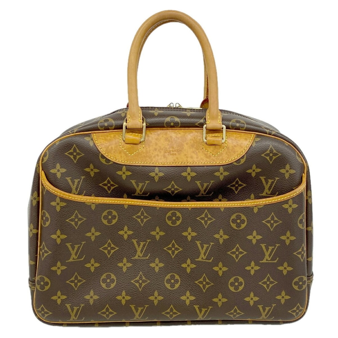 Louis Vuitton Monogram Deauville Handbag M47270 Brown Women's (1 of 11)