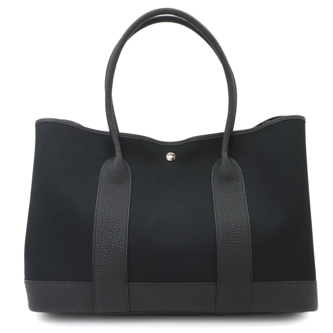 Hermes Neo Garden 41 Voyage Tote Handbag, Toile Military Negonda, Black, K Stamp.: --- Catalog ---Category: SizeSize (HxWxD): 31cm x 42cm x 22cm / 12.2'' x 16.53'' x 8.66''Category: DesignType: Tote bagColor: BlackGender: Men,WomenMaterial: Negonda leather , Canvas Category: General