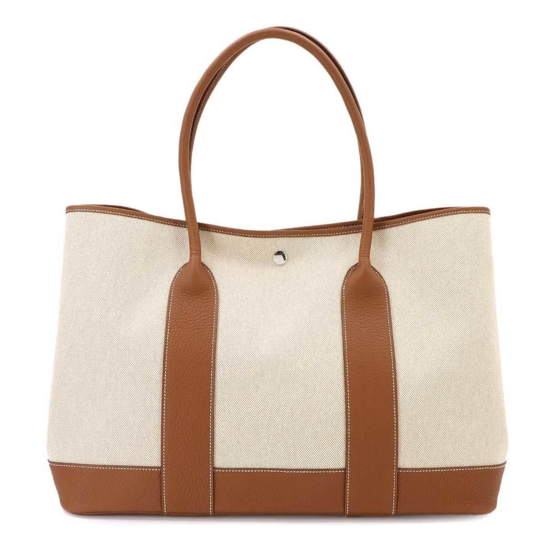 Hermes Neo Garden 41 Voyage Tote Handbag, Toile H Negonda Ecru Gold, K Stamp.: --- Catalog ---Category: SizeSize (HxWxD): 31cm x 42cm x 22cm / 12.2'' x 16.53'' x 8.66''Category: DesignType: Tote bagColor: Ecru, GoldGender: WomenMaterial: Toile H , Negonda leather Category: Gener