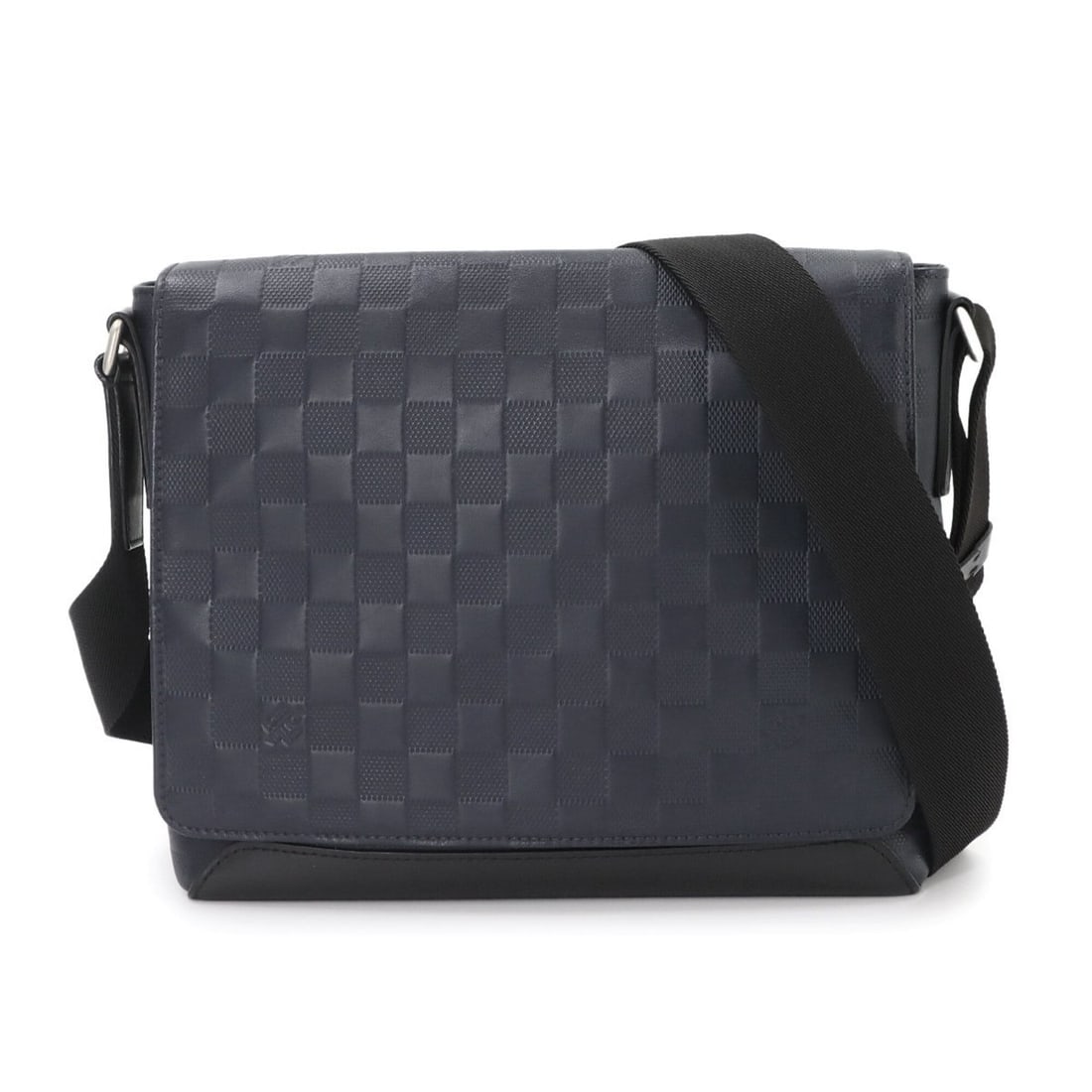Louis Vuitton District PM Damier Infini Shoulder Handbag Leather Astral N41034: --- Catalog ---Category: SizeSize (HxWxD): 23cm x 26cm x 6.5cm / 9.05'' x 10.23'' x 2.55''Category: DesignType: Shoulder bagColor: NavyGender: Men,WomenMaterial: Damier Infini , Leather Category: Gene