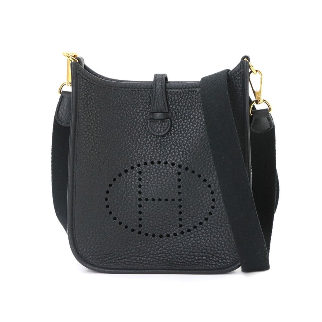 Hermes Evelyne Amazon TPM Shoulder Handbag, Taurillon Clemence Leather, Black, W Stamp.: --- Catalog ---Category: SizeSize (HxWxD): 19cm x 17cm x 5.5cm / 7.48'' x 6.69'' x 2.16''Category: DesignType: Shoulder bagColor: BlackGender: Men,WomenMaterial: Taurillon clemence leather Category: G