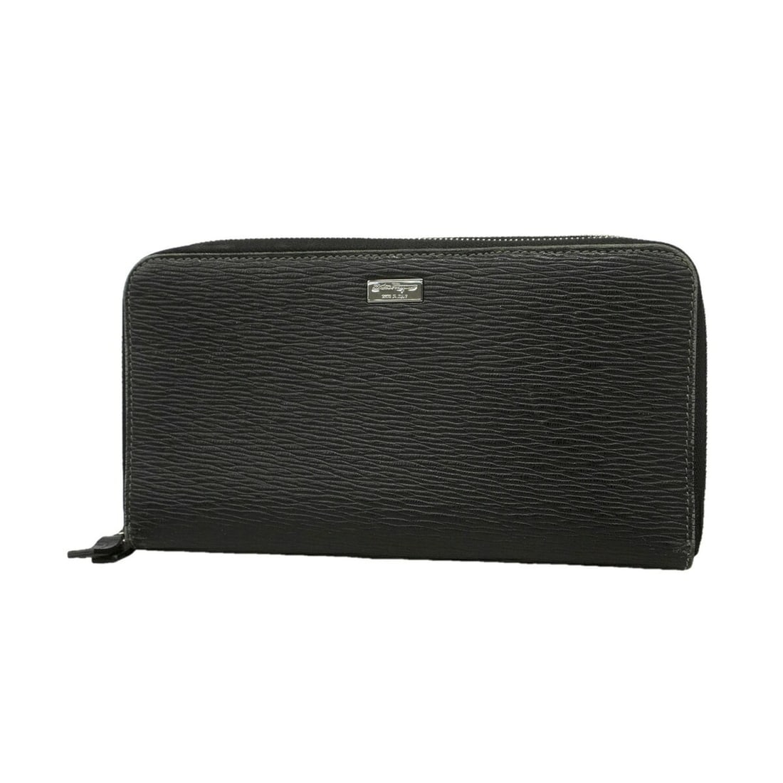 Salvatore Ferragamo Leather Long Wallet, Black, Men's: --- Catalog ---Category: SizeSize (HxWxD): 12cm x 20.5cm x 3cm / 4.72'' x 8.07'' x 1.18''Category: DesignType: Long wallet (bi-fold)Color: BlackGender: MenMaterial: Leather Category: GeneralBrand: Sal