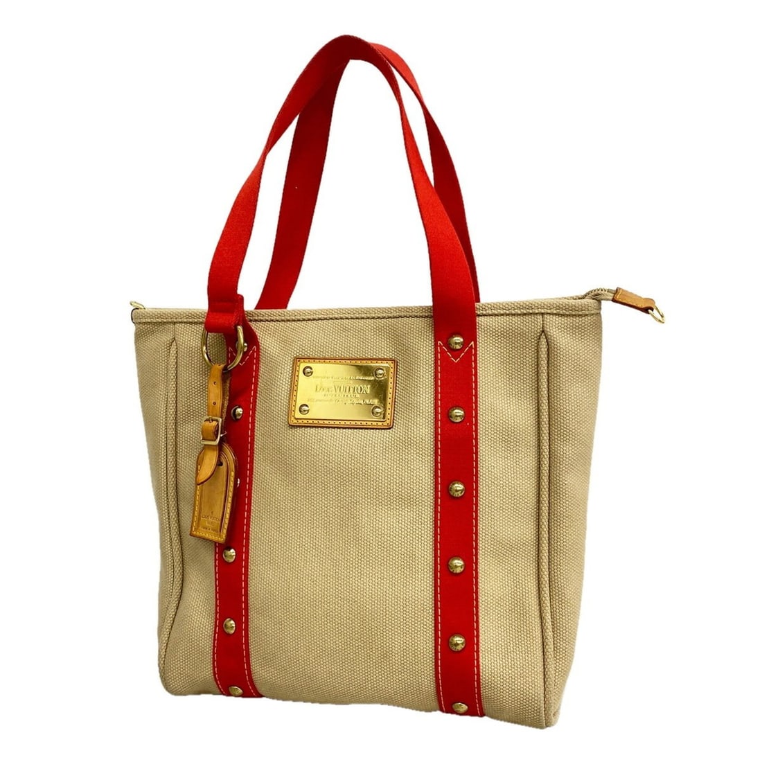 Louis Vuitton Antigua Cabas MM Tote Bag M40035 Beige (Women's) (1 of 10)