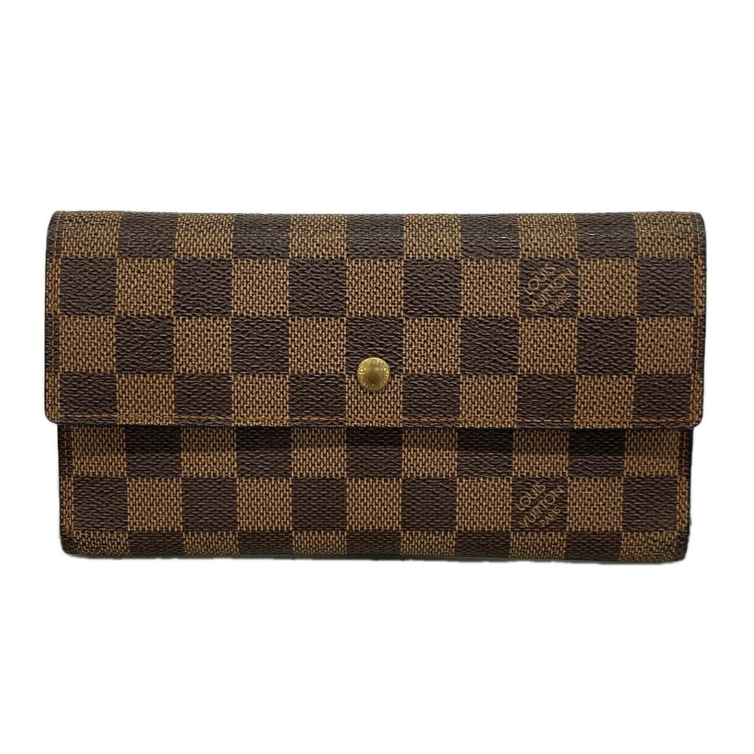 Louis Vuitton Tri-fold Long Wallet Damier Portefeuille Tresor International N61215 Ebene Ladies: --- Catalog ---Category: SizeSize (HxWxD): 10.5cm x 19cm x 2.5cm / 4.13'' x 7.48'' x 0.98''Category: DesignType: Long wallet (tri-fold)Color: EbeneGender: WomenCategory: GeneralMPN: N61215Brand: Louis