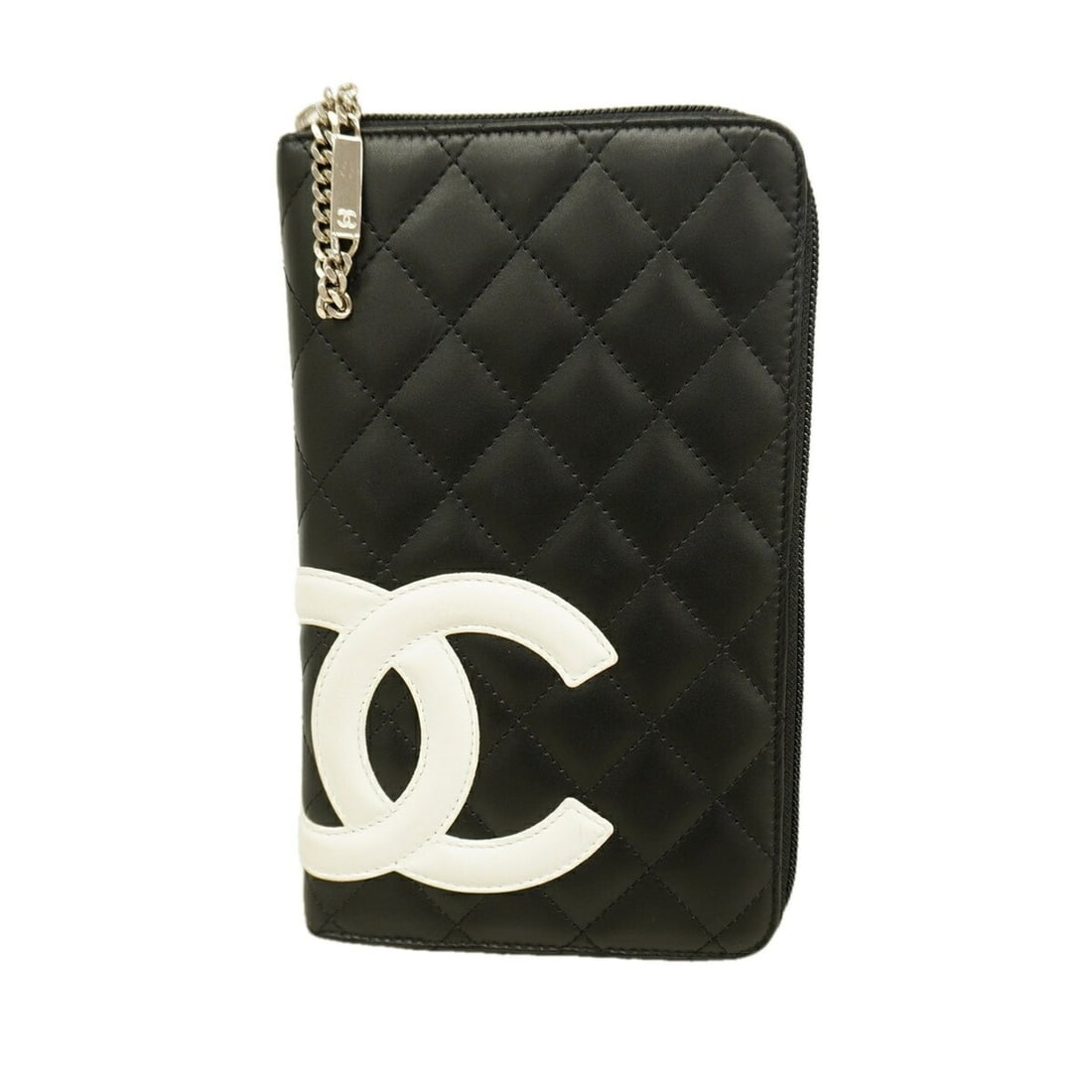 Chanel Cambon Lambskin Long Wallet, Black, Women's: --- Catalog ---Category: SizeSize (HxWxD): 12cm x 20.5cm x 2cm / 4.72'' x 8.07'' x 0.78''Category: DesignType: Long wallet (bi-fold)Color: BlackGender: WomenMaterial: Leather Leather/Fur Type: Lambski
