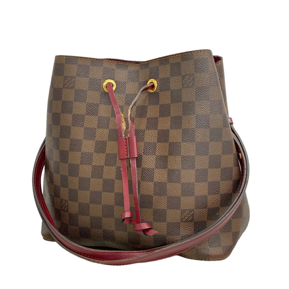 Louis Vuitton Damier NeoNoe Shoulder Bag N40214 Ebene Cherry Berry (Women's): --- Catalog ---Category: SizeSize (HxWxD): 25cm x 25.5cm x 17cm / 9.84'' x 10.03'' x 6.69''Category: DesignType: Shoulder bagColor: EbeneGender: WomenCategory: GeneralMPN: N40214Brand: Louis Vuitton--