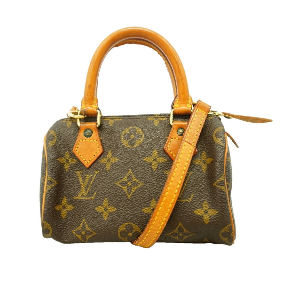 Louis Vuitton Monogram Mini Speedy Handbag M41534 Brown 2-way bag for women: --- Catalog ---Category: SizeSize (HxWxD): 10cm x 16.5cm x 7cm / 3.93'' x 6.49'' x 2.75''Category: DesignType: HandbagColor: BrownGender: WomenCategory: GeneralMPN: M41534Brand: Louis Vuitton--- Item 